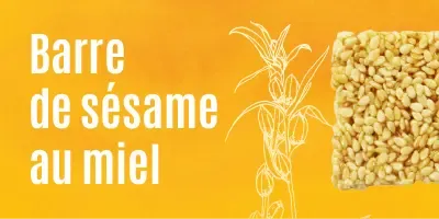 Les barres de sésame au miel
