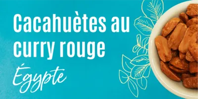 Cacahuètes au curry rouge