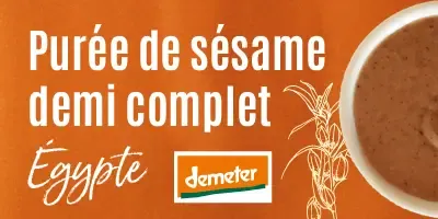 Purée de sésame demi-complet