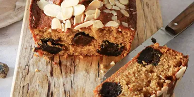Cake moelleux Amandes - Cubes de banane