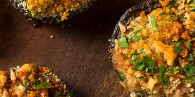 Champignons farcis aux fruits secs