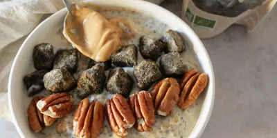 Porridge Pécan - cubes de banane