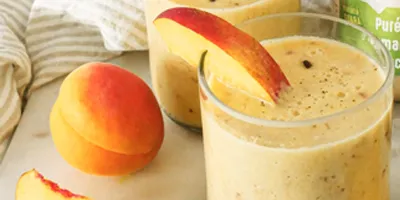 Smoothie amande - pêche