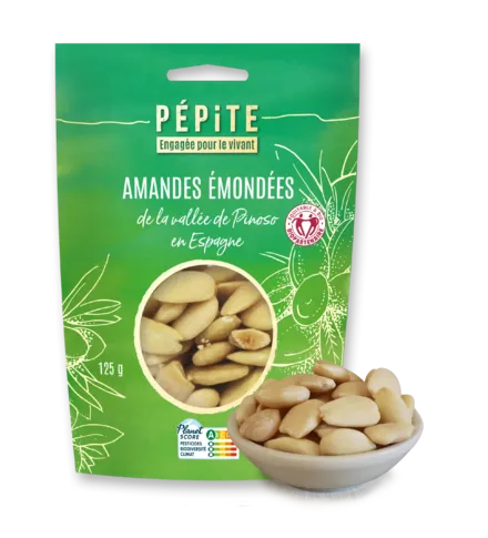 Les amandes émondées de la vallée de Pinoso en Espagne