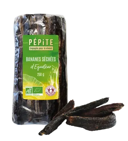 Les bananes séchées  de Cerecita en Equateur