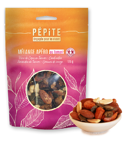 Le mélange Apéro au Tamari Noix de cajou au Tamari - Cacahuètes - Amandes au Tamari - Graines de courge