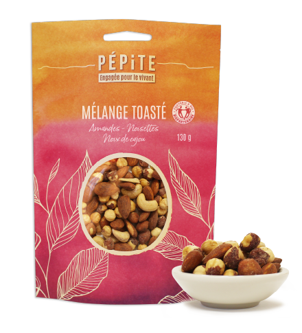 Le mélange toasté Amandes - Noisettes - Noix de cajou