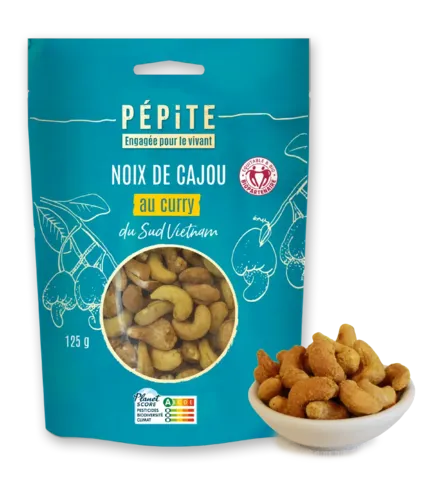 Les noix de cajou au curry  du Sud Vietnam