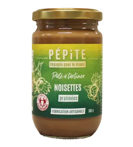 La pâte à tartiner noisettes pralinées des collines d'Alapli en Turquie