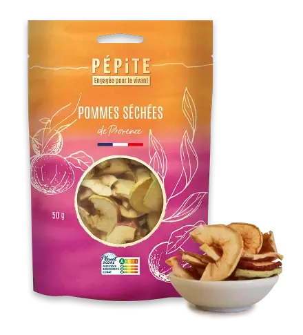 Les pommes séchées  de la vallée de la Durance