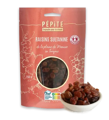 Les raisins Sultanine  de la plaine de Manisa en Turquie