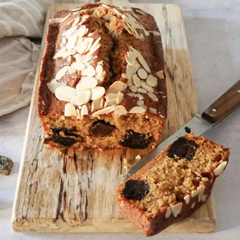 Cake moelleux Amandes - Cubes de banane