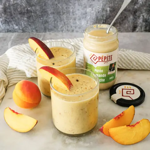 Smoothie amande - pêche