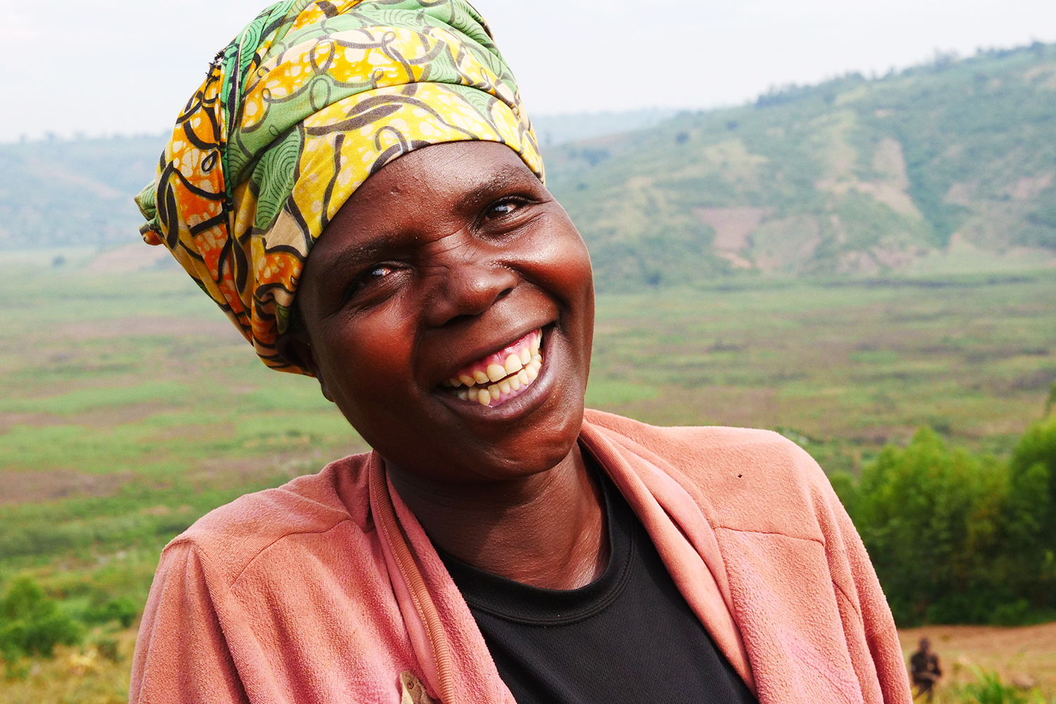 Cultivatrice d'ananas au Rwanda